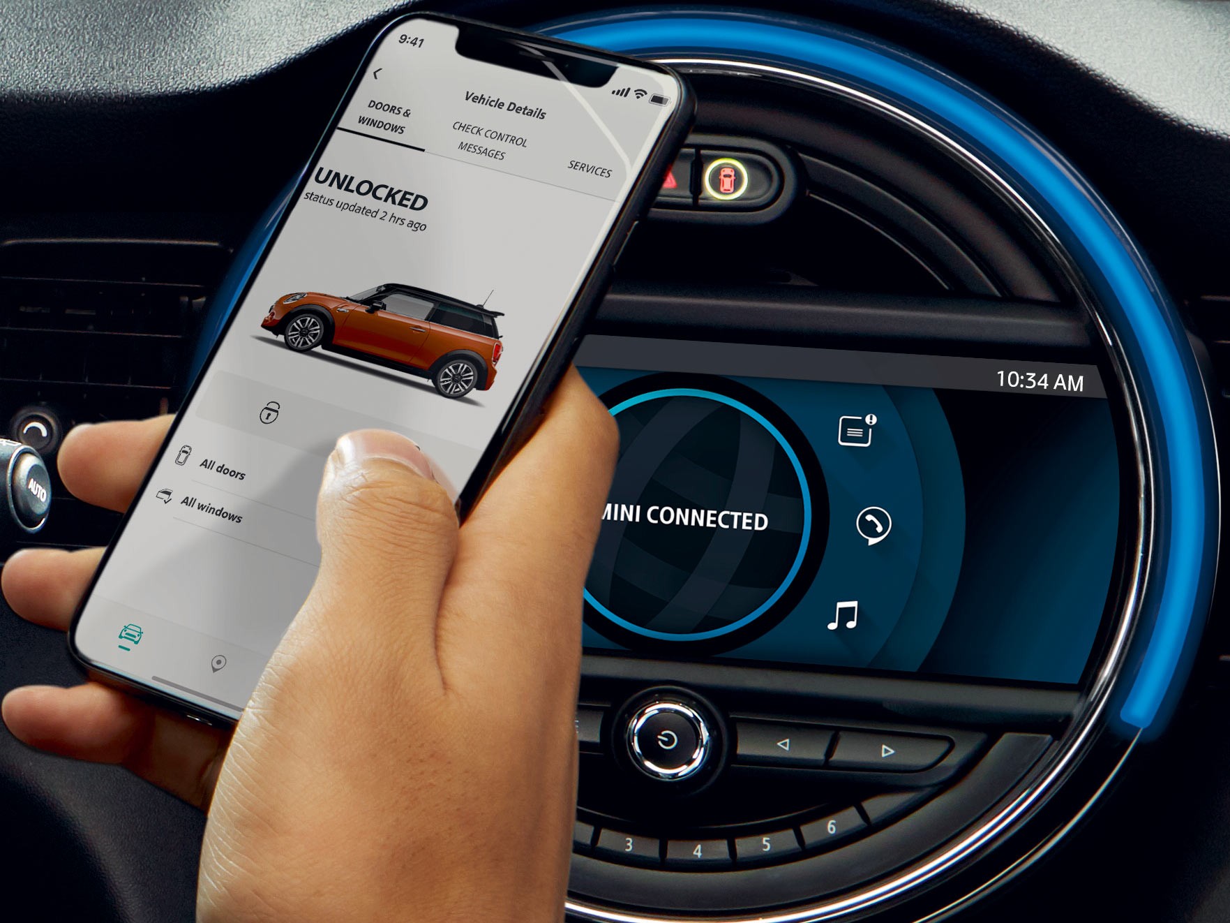 MINI Connected – navigatie – mobiele app MINI Connected – navigatie – mobiele app